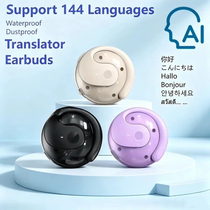 AI Translation Earbuds – Real-Time 144 Languages