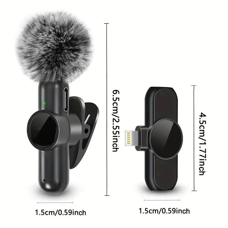 Wireless Lavalier Microphone for iPhone and Android
