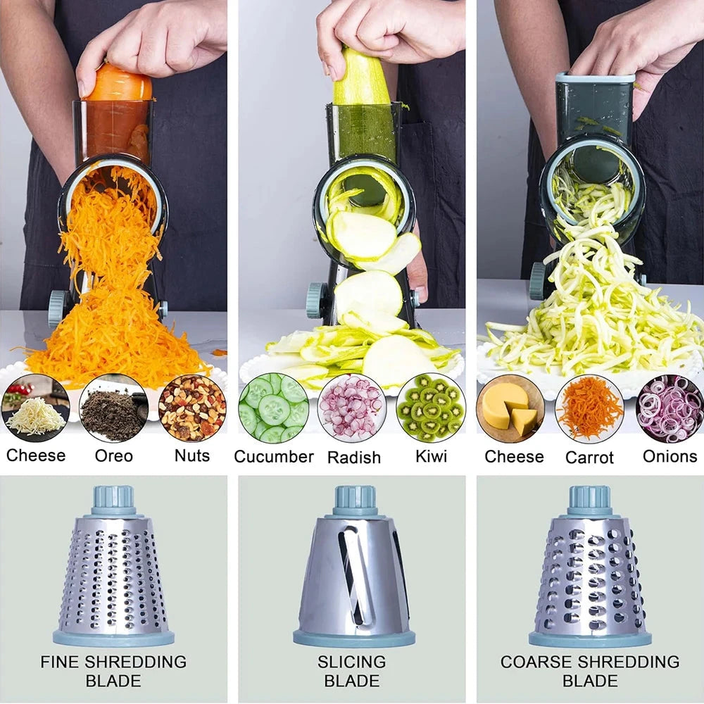 Rotary Cheese Grater – Stainless Steel, Multi-Purpose