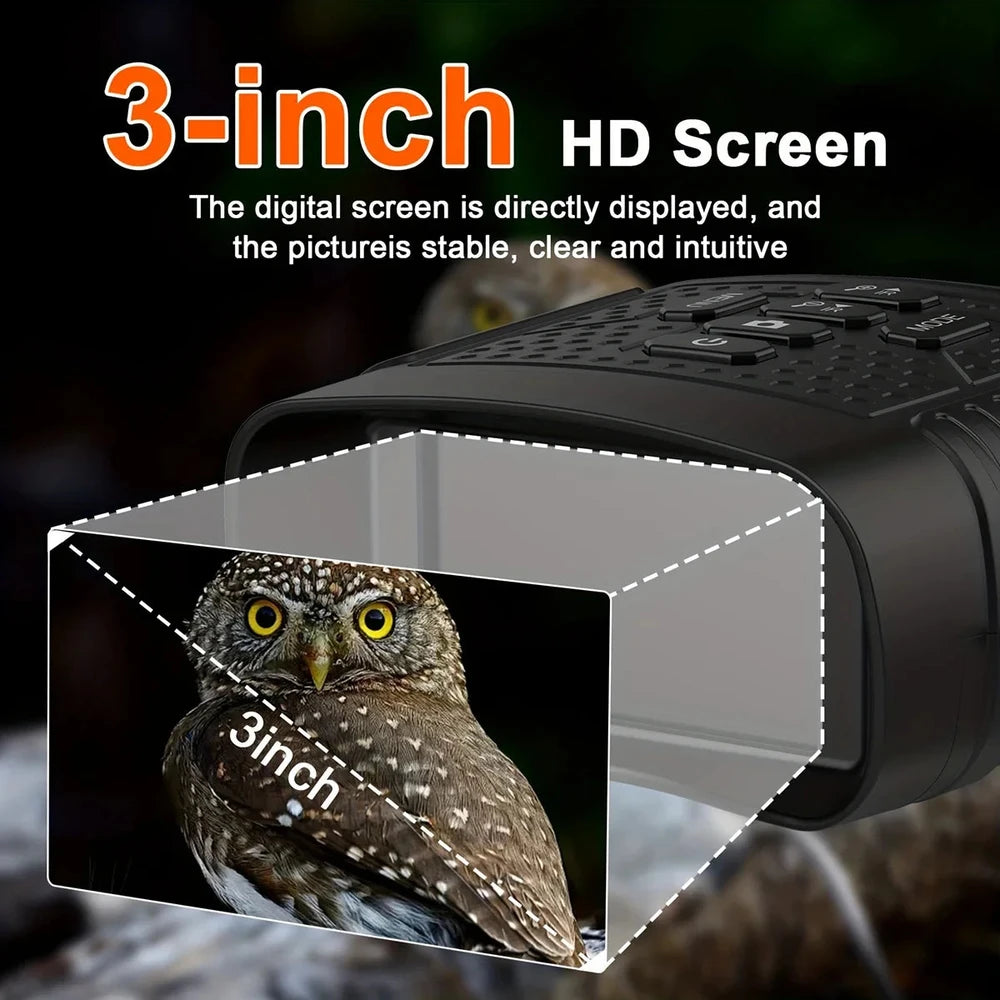 Night Vision Binoculars with Tactical Light – 2.5K, 6X Zoom, 2000mAh