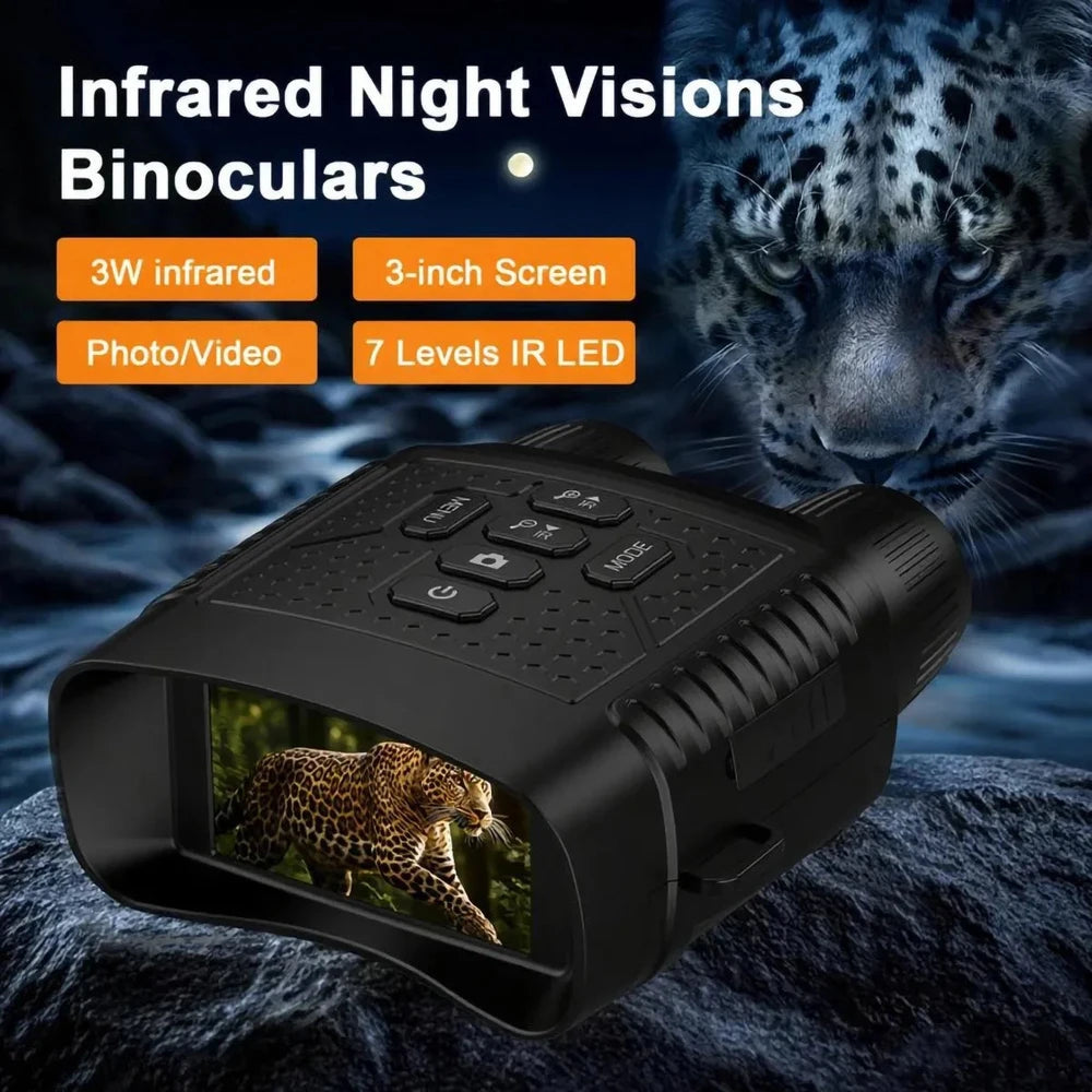 Night Vision Binoculars with Tactical Light – 2.5K, 6X Zoom, 2000mAh