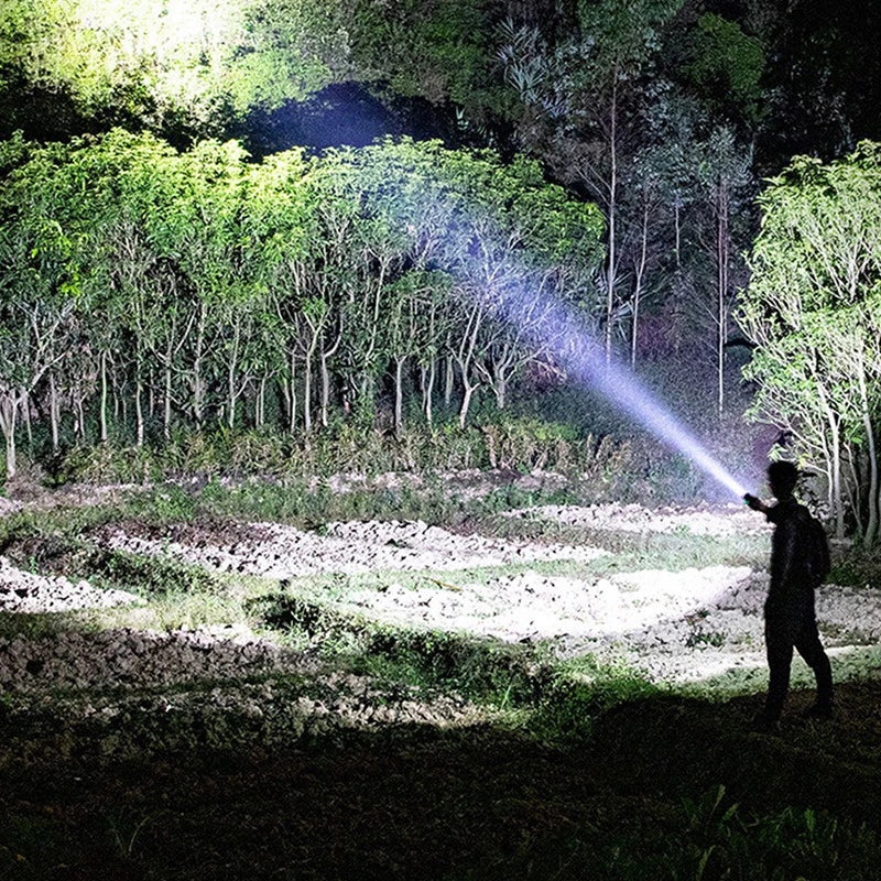 New 2 IN 1 Ultra Bright Tactical LED Flashlight Mini Torch Power Bank Outdoor Lighting 3 Modes With USB Charging Cable