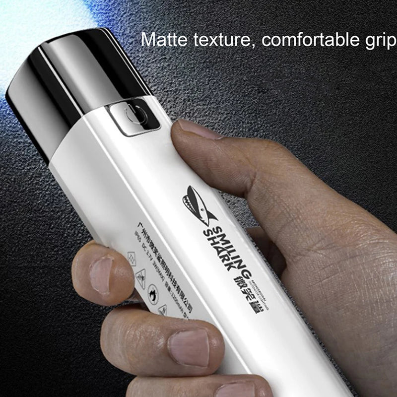 New 2 IN 1 Ultra Bright Tactical LED Flashlight Mini Torch Power Bank Outdoor Lighting 3 Modes With USB Charging Cable