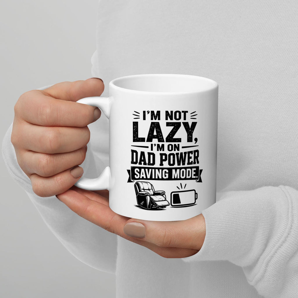 Dad Power Saving Mode - Funny Tired Dad Mug product image 6, showing the mug design and product mockup.