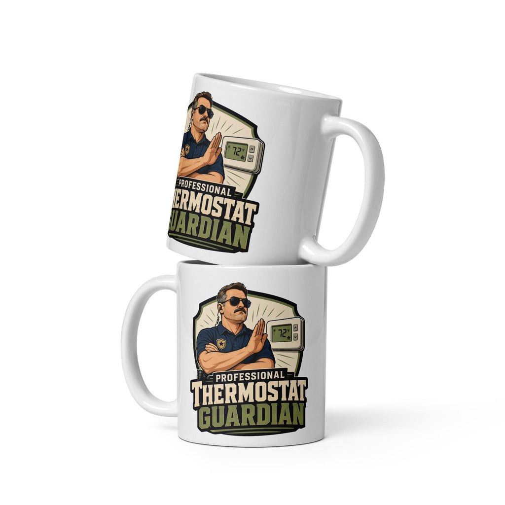 Professional Thermostat Guardian - Funny Dad Mug product image 4, showing the mug design and product mockup.