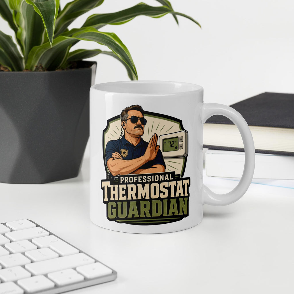 Professional Thermostat Guardian - Funny Dad Mug product image 9, showing the mug design and product mockup.