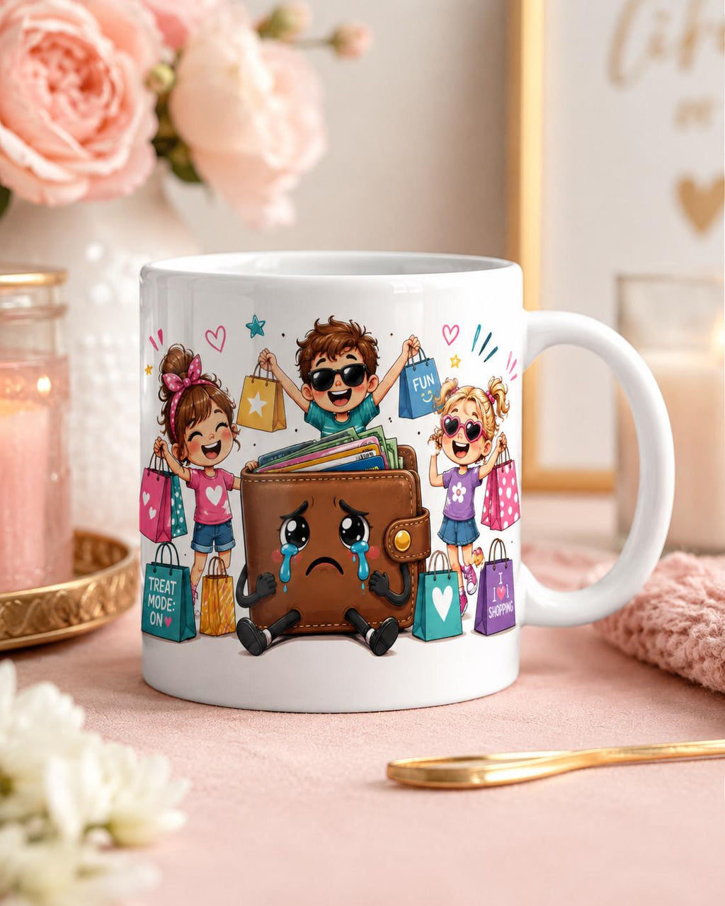Mom Life Coffee Cup - Gift for Mom from Kids product image 4, showing the mug design and product mockup.