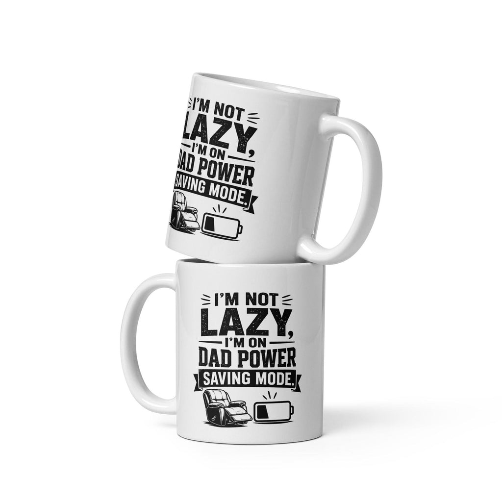 Dad Power Saving Mode - Funny Tired Dad Mug product image 3, showing the mug design and product mockup.