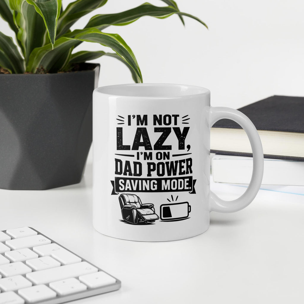 Dad Power Saving Mode - Funny Tired Dad Mug product image 10, showing the mug design and product mockup.