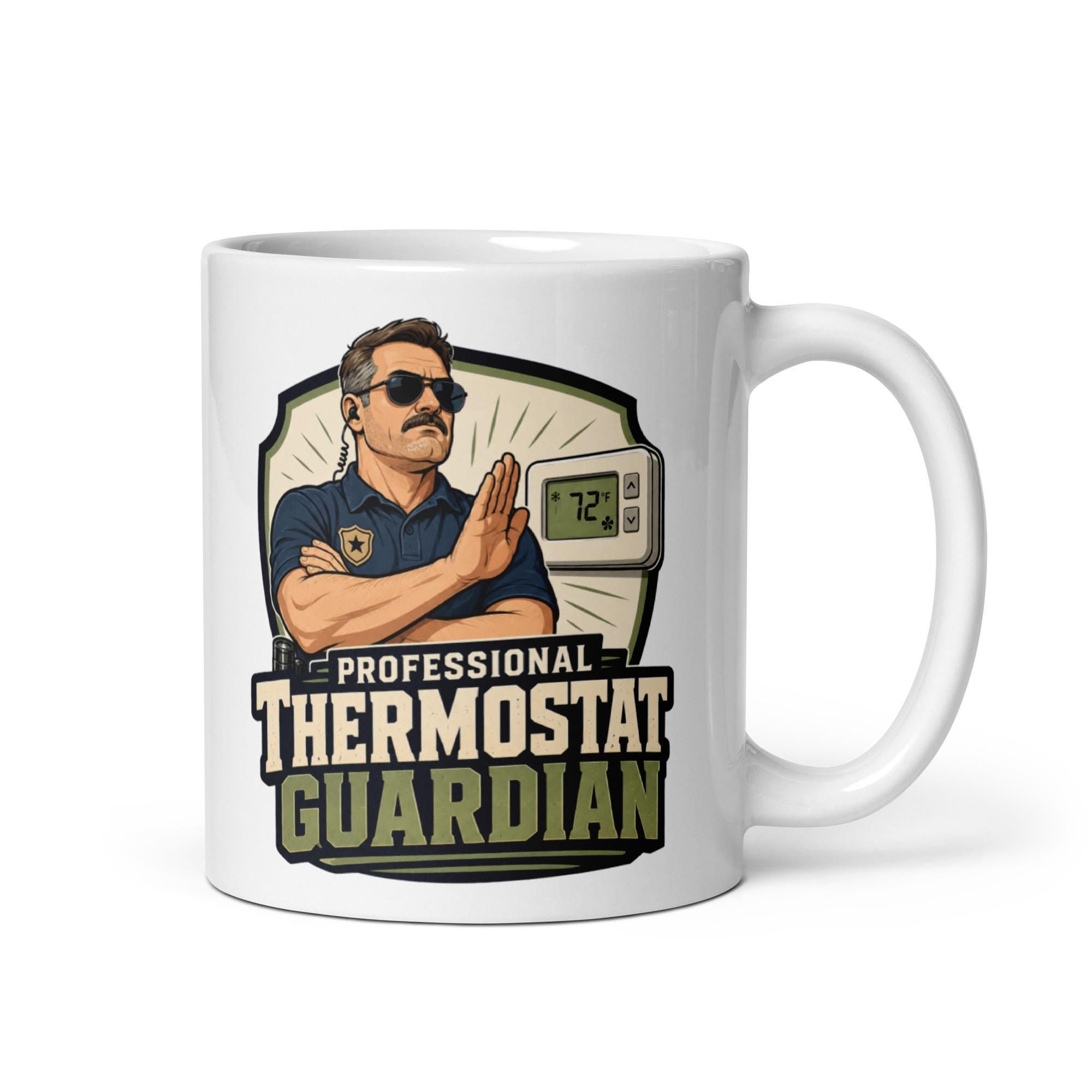 Professional Thermostat Guardian - Funny Dad Mug product image 3, showing the mug design and product mockup.