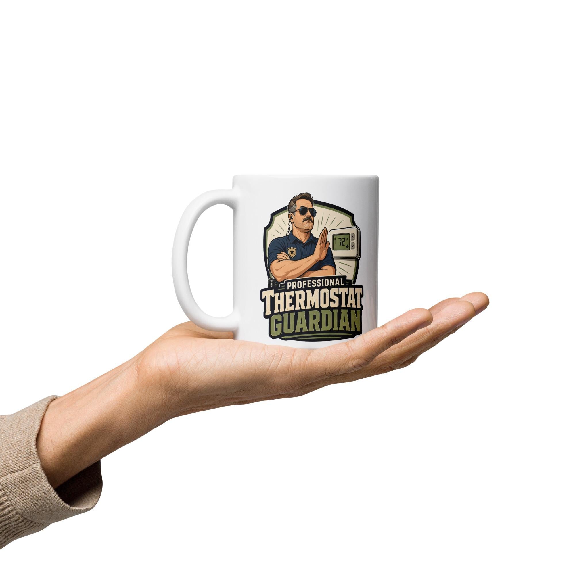 Professional Thermostat Guardian - Funny Dad Mug product image 7, showing the mug design and product mockup.