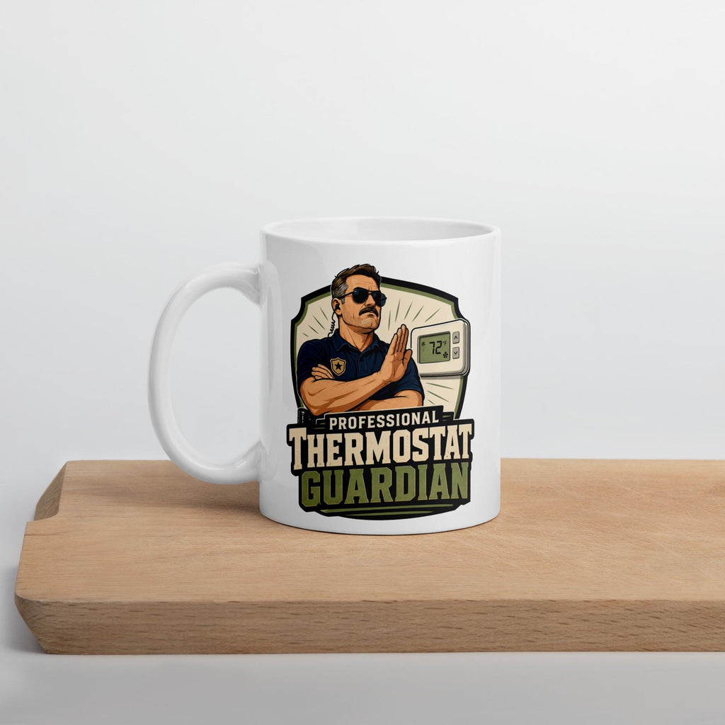 Professional Thermostat Guardian - Funny Dad Mug product image 8, showing the mug design and product mockup.
