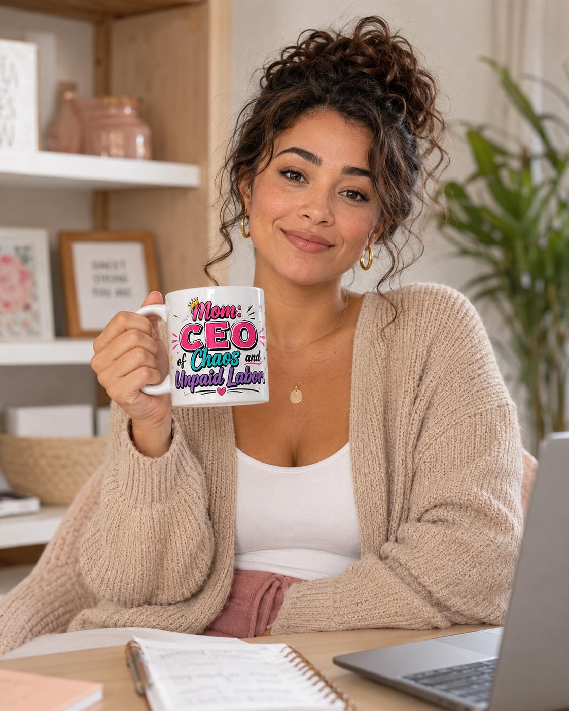 Mom Life Coffee Cup - Funny Mother's Day Mug product image 1, showing the mug design and product mockup.