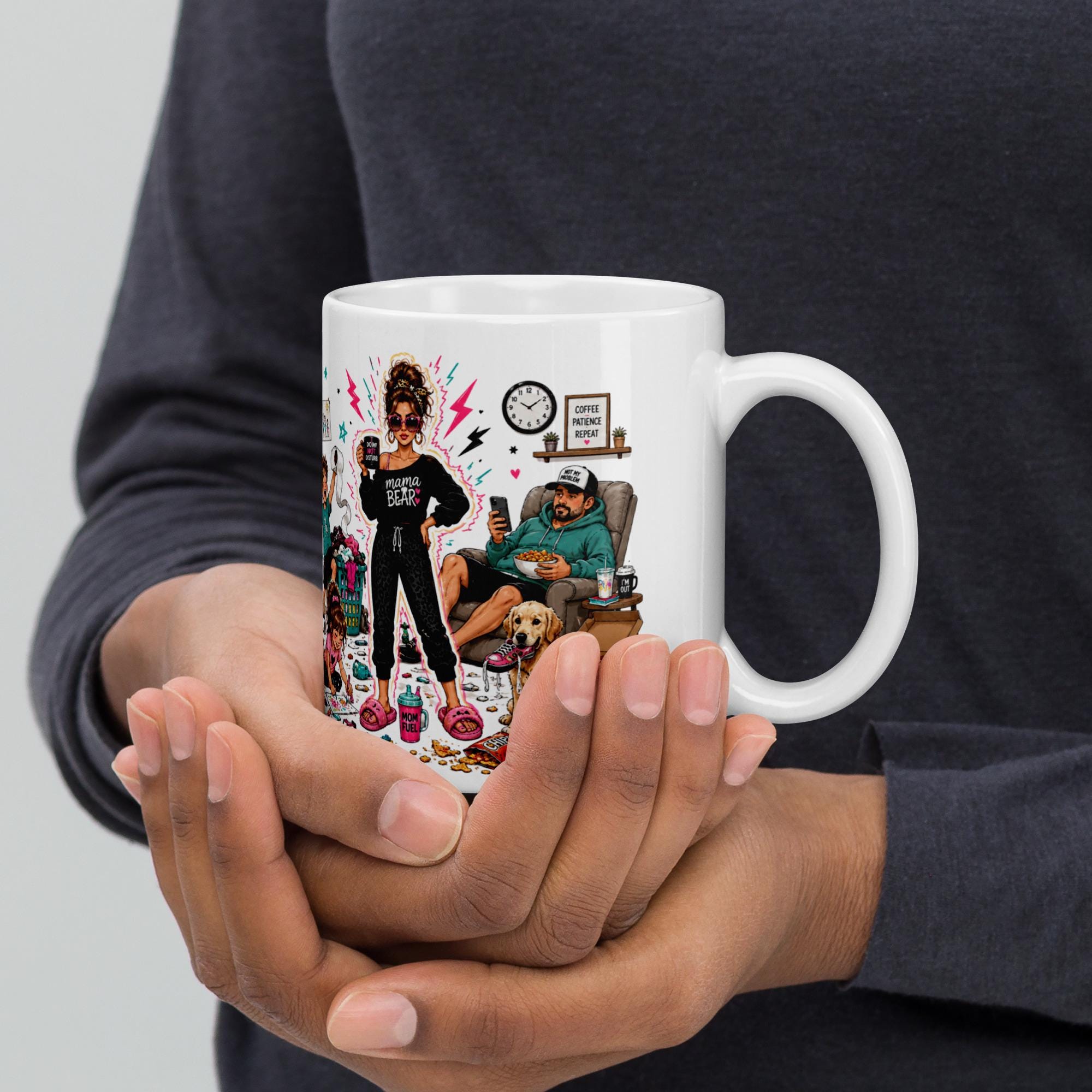 Full Mom Mode - Funny Mom Mug product image 9, showing the mug design and product mockup.