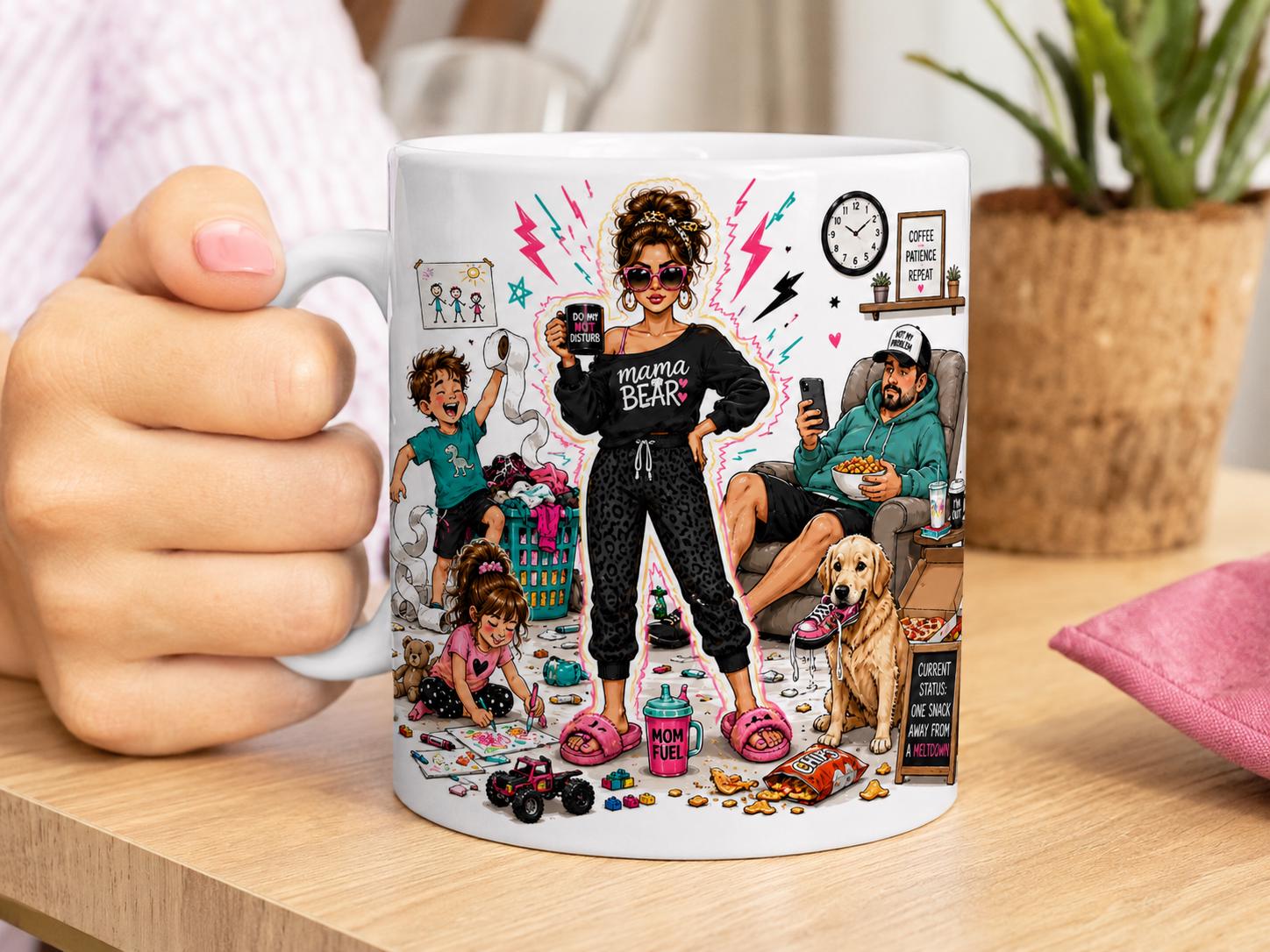 Full Mom Mode - Funny Mom Mug product image 4, showing the mug design and product mockup.